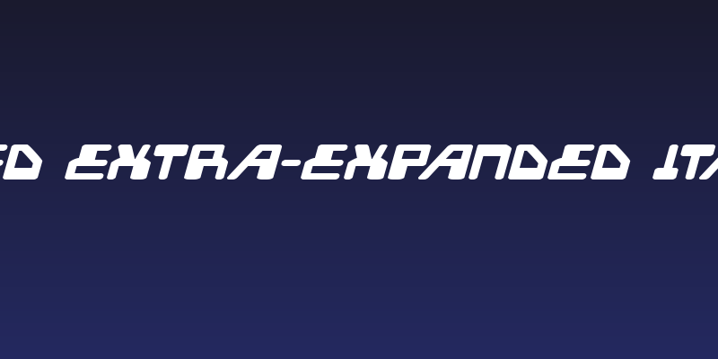 Xped Extra-Expanded Italic Social Header