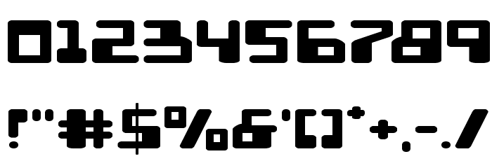 Xped Extra-Expanded Font OTHER CHARS