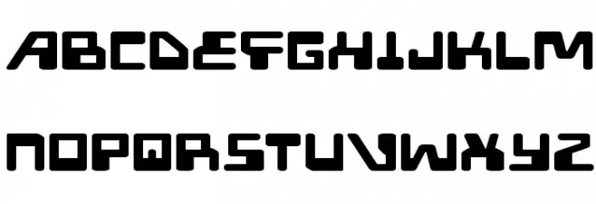 Xped Extra-Expanded Font UPPERCASE
