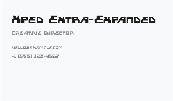 Xped Extra-Expanded Business Card