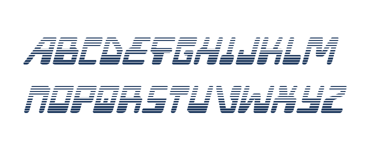 Xped Gradient Italic Lowercase