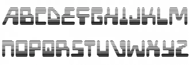 Xped Gradient フォント 大文字