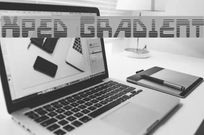 Xped Gradient Font examples