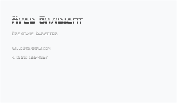 Xped Gradient Business Card