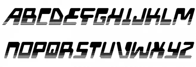 Xped Halftone Italic Fuentes MAYÚSCULAS