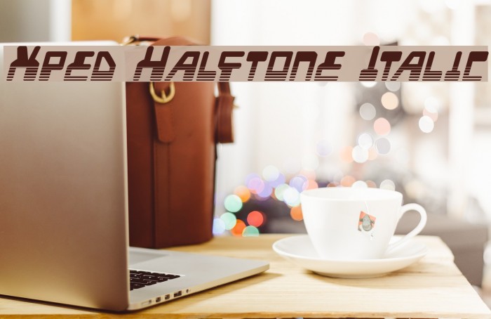 Xped Halftone Italic Example 2