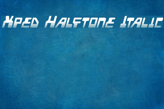 Xped Halftone Italic Example 3