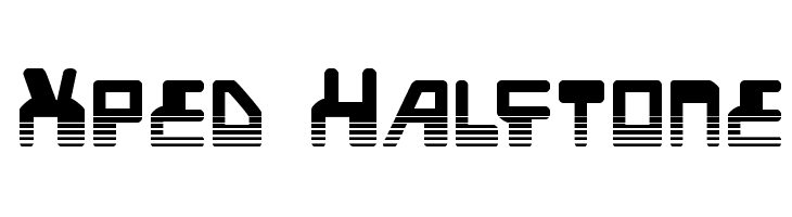 Xped Halftone  Скачать бесплатные шрифты