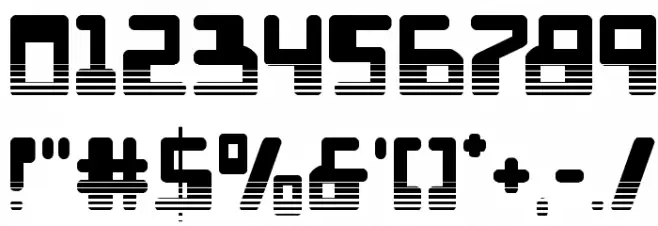 Xped Halftone Font OTHER CHARS