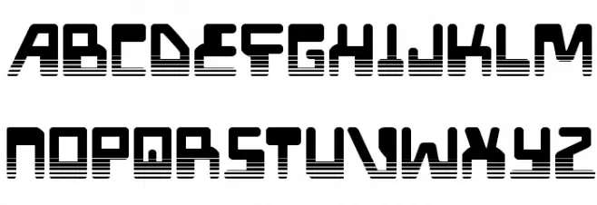 Xped Halftone Polices MAJUSCULES
