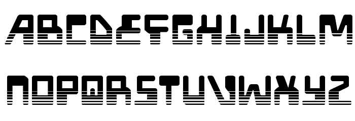 Xped Halftone Font LOWERCASE