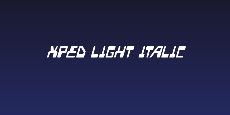 Xped Light Italic Social Header