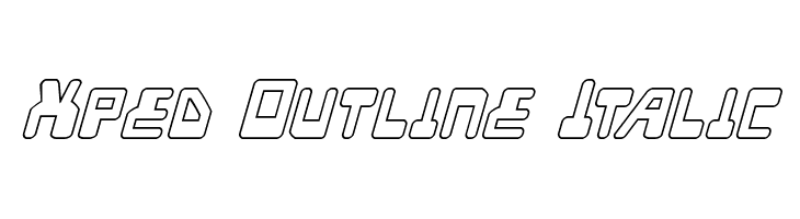 Xped Outline Italic  baixar fontes gratis