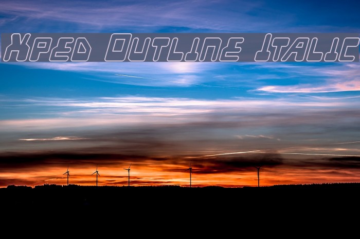 Xped Outline Italic Example 3