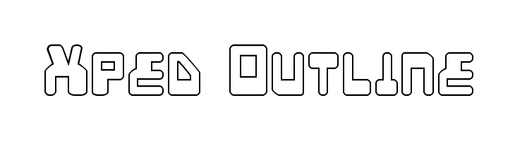 Xped Outline  フリーフォントのダウンロード