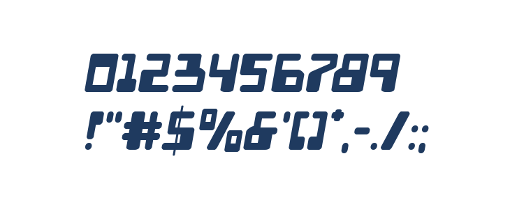 Xped Semi-Italic Other Characters