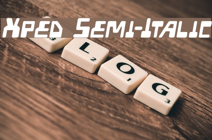 Xped Semi-Italic Example 3