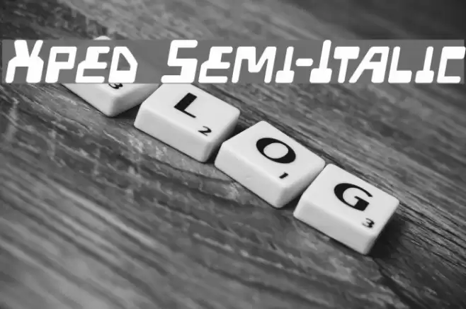 Xped Semi-Italic Font examples