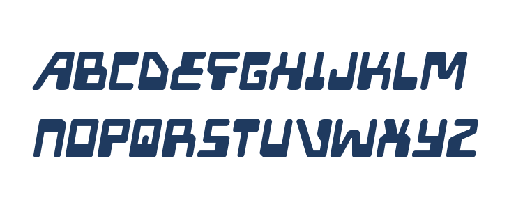Xped Semi-Italic Lowercase