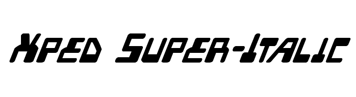 Xped Super-Italic  フリーフォントのダウンロード
