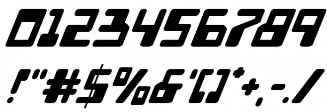 Xped Super-Italic Font OTHER CHARS