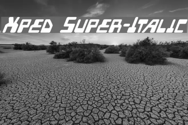 Xped Super-Italic Font examples
