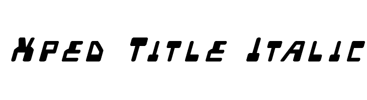 Xped Title Italic  baixar fontes gratis