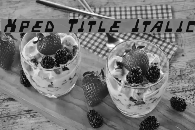 Xped Title Italic Example 1