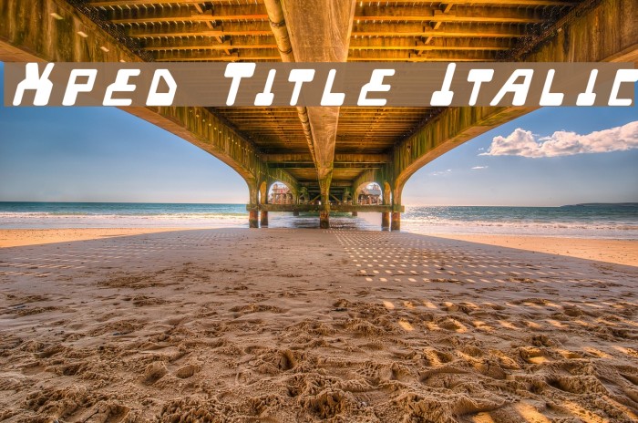 Xped Title Italic Font examples
