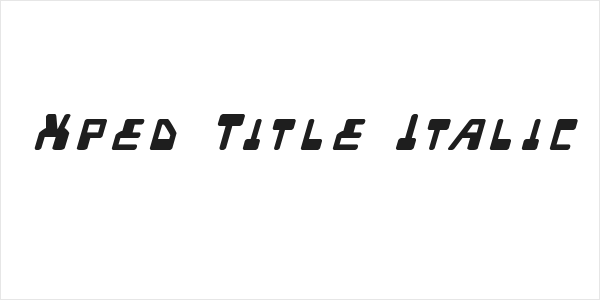 Xped Title Italic Logo