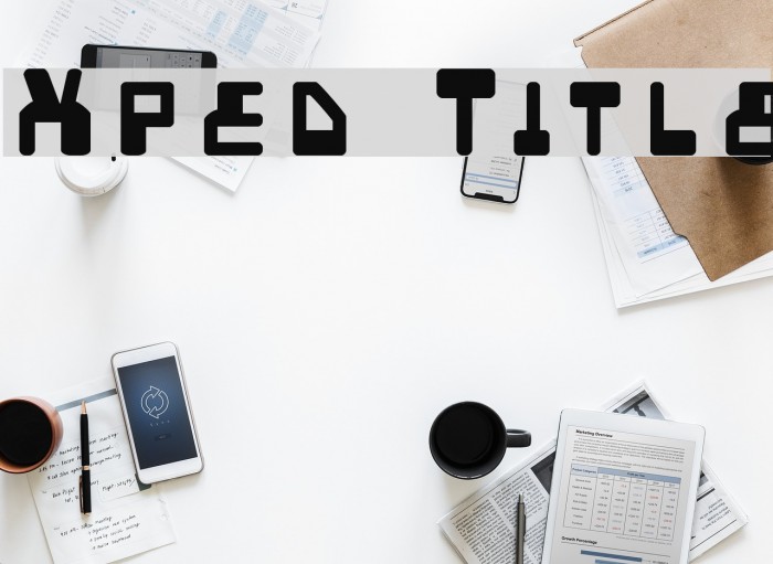 Xped Title Font examples