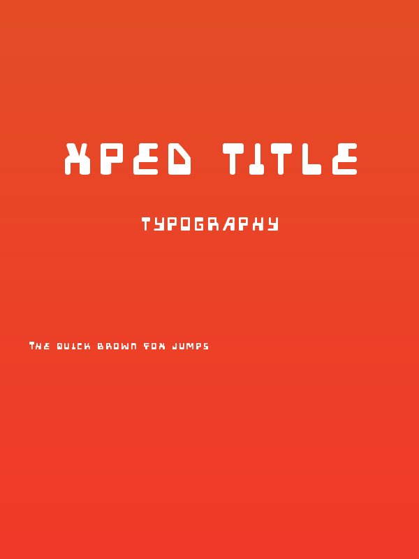 Xped Title Poster