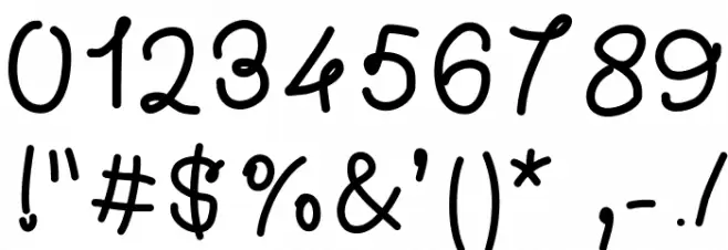 XperiencePasta Font OTHER CHARS