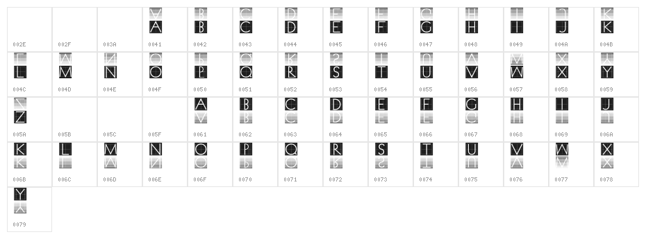 Xperimentypo Nr1 Character Map