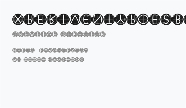 XperimentypoFSBlack Business Card