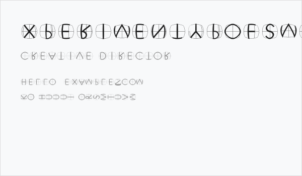 XperimentypoFSWhite Business Card