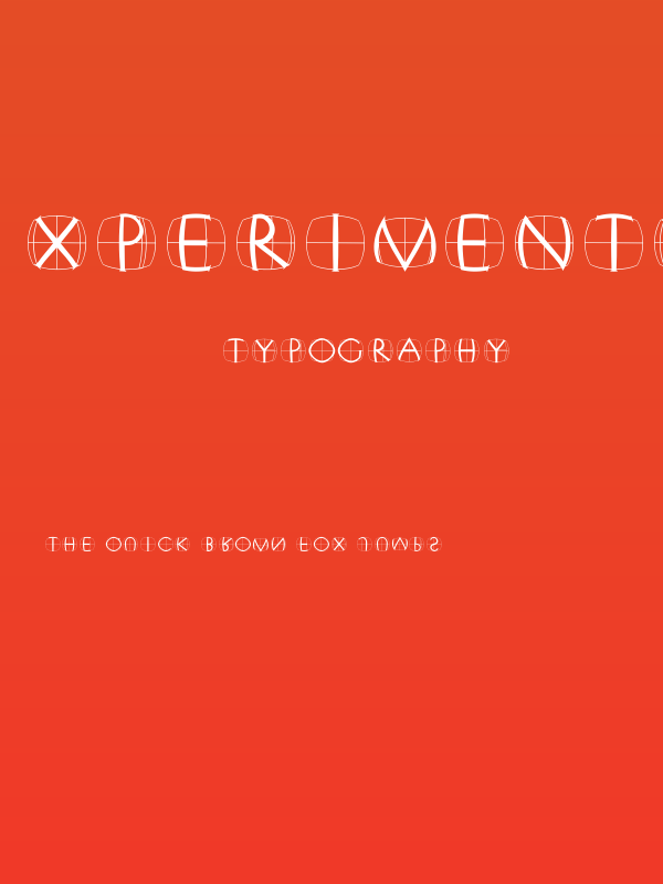 XperimentypoFSWhite Poster