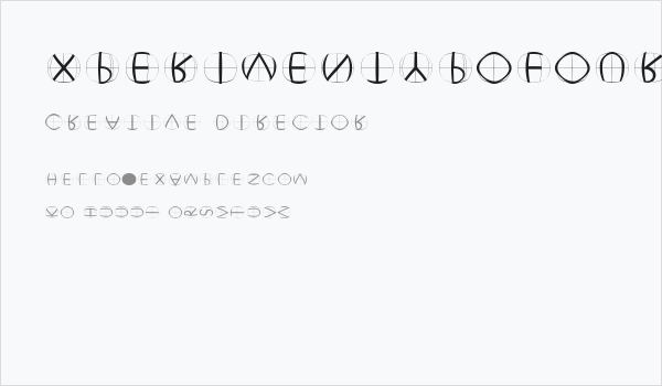 XperimentypoFourB Round Business Card