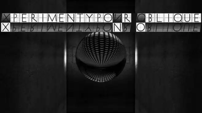 XperimentypoNr1 Oblique Font examples