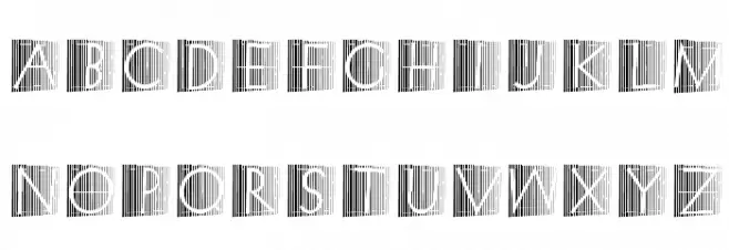XperimentypoStripes-Two Шрифта ВЕРХНИЙ