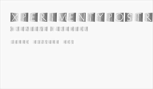 XperimentypoStripes-Two Business Card