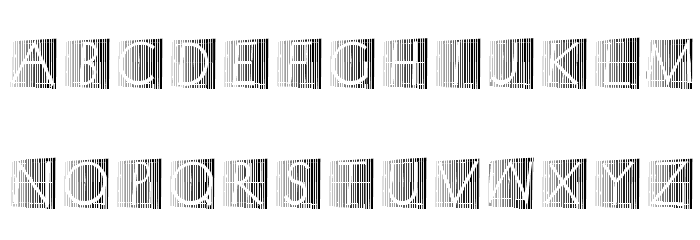 XperimentypoStripes-Two Font LOWERCASE