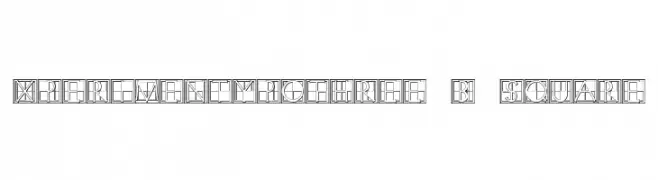 XperimentypoThree-B-Square  Frei Schriftart Herunterladen