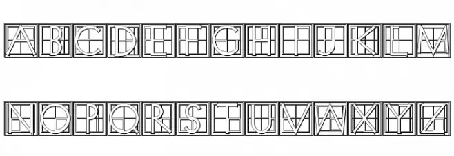 XperimentypoThree-B-Square Fuentes MAYÚSCULAS