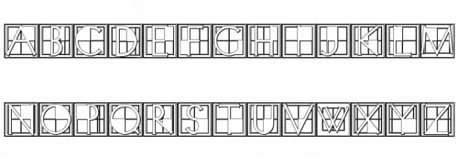 XperimentypoThree-B-Square フォント 小文字