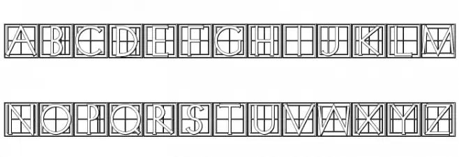 XperimentypoThree-C-Square Fuentes MAYÚSCULAS