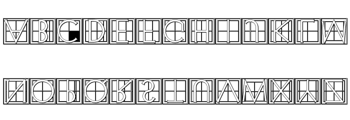 XperimentypoThree-C-Square Font LOWERCASE