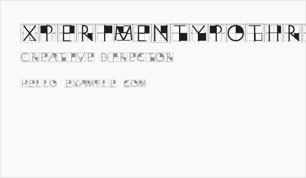 XperimentypoThree-Crazy Business Card