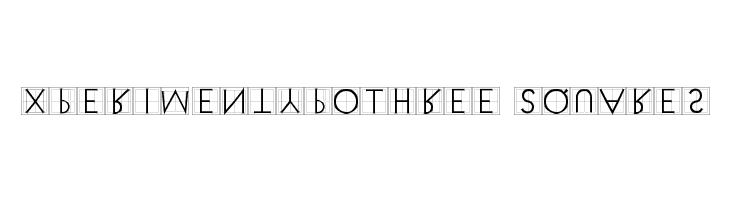XperimentypoThree Squares  フリーフォントのダウンロード