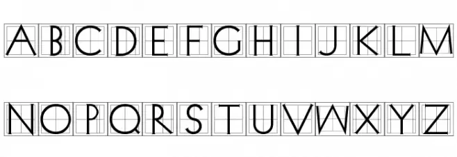 XperimentypoThree Squares Schriftart Groß